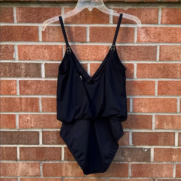 Gottex Black Swimsuit One Piece Sz 6 NWR